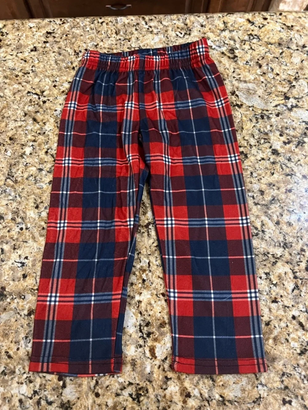 New - Sleep On It Red & Navy Plaid Kids Pajama Set | Size 3T
